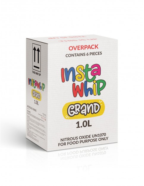 InstaWhip 1.0L Grand 680G Cylinder Tank Carton (6 Cylinders) InstaWhip 1.0L Grand 680G Cylinder Tank Carton (6 Cylinders)