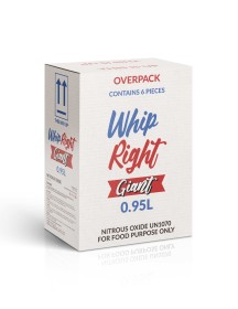 WhipRight 0.95L Giant 640G Cylinder Tank Carton (6 Cylinders)