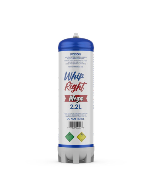 WhipRight Mega 1,360G 2.2L Cylinder Tank
